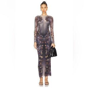 AFRM Didi Dress in Nude Leopard